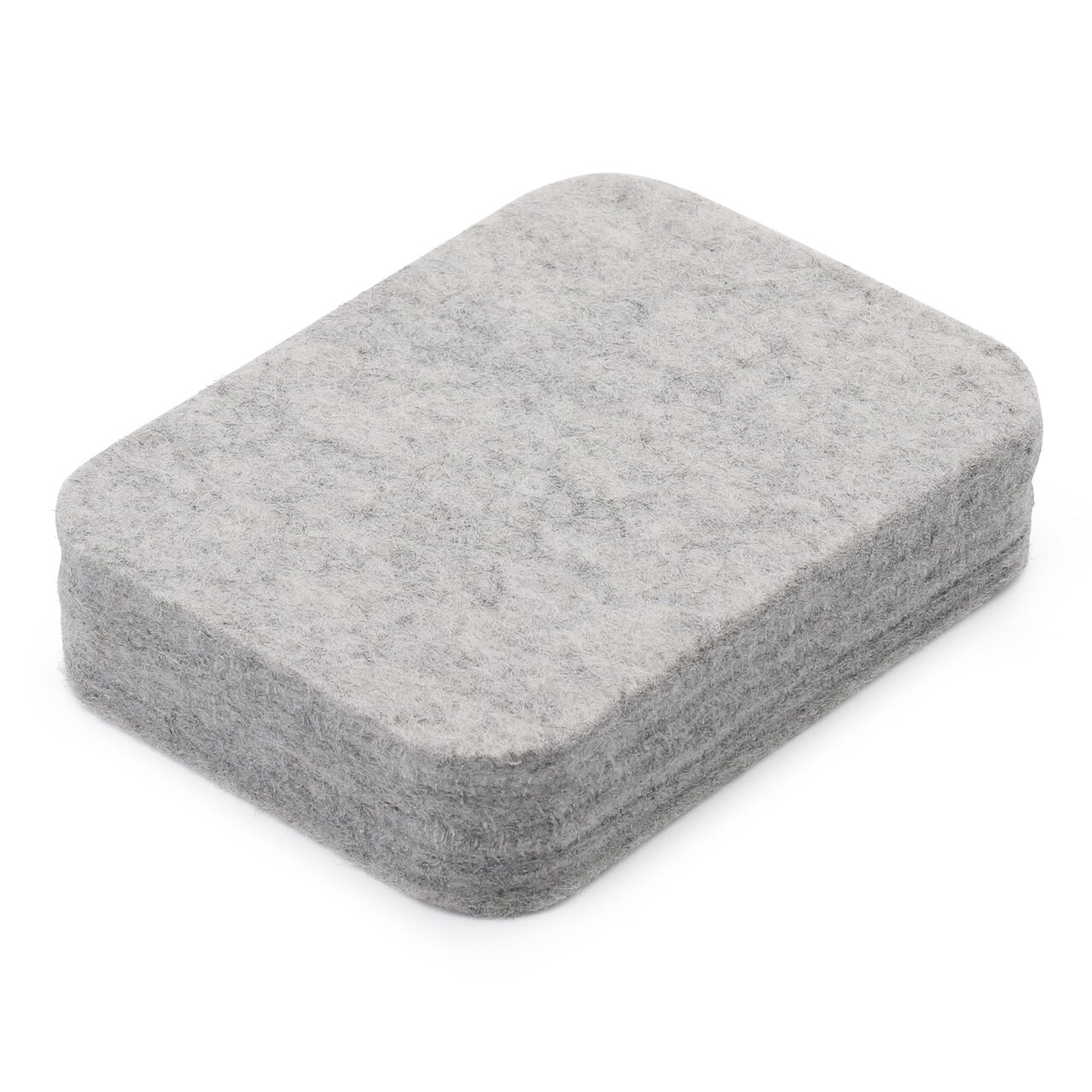 Mayboos Needle Felting Pad, Grey Sponge Needle Felting Pad, 4.52"x3.34" Natural Wool Needled Felting Mat for Any Wool Felting Makeing